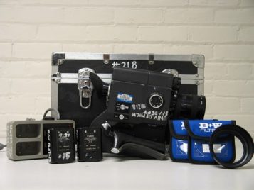 16mm Scoopic film camera and accessories